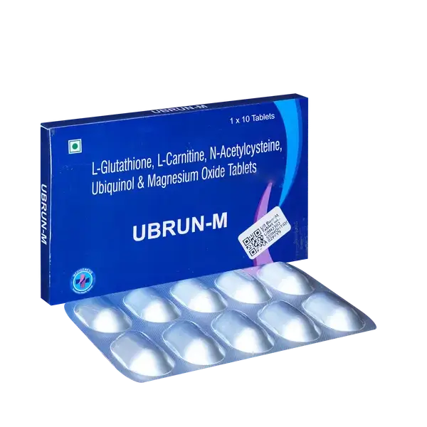 UB Run-M Tablet with L-Glutathione, L-Carnitine, NAC, Ubiquinol & Magnesium